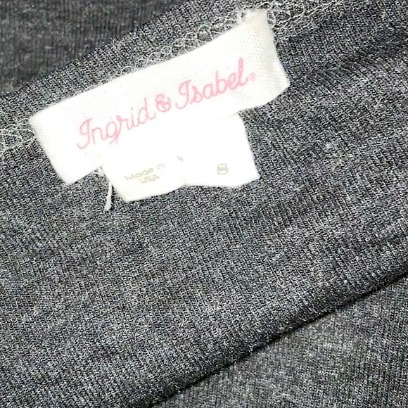 Ingrid and Isabel, Handkerchief Long Sleeve Tunic in Grey, Small (maternity) - Picture 11 of 14